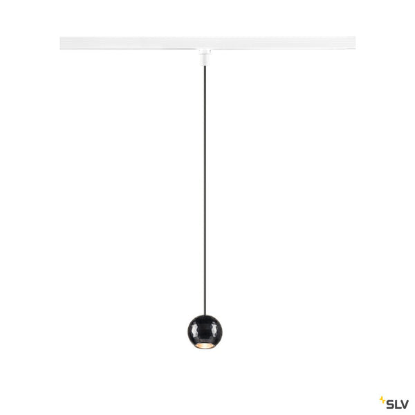 SLV DYSKO, 1~ Pendant light, PHASE, pendant length 200 cm, 2700K, 36°, white / black 1010325