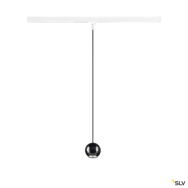 SLV DYSKO, 1~ Pendant light, PHASE, pendant length 200 cm, 2700K, 36°, white / black 1010325