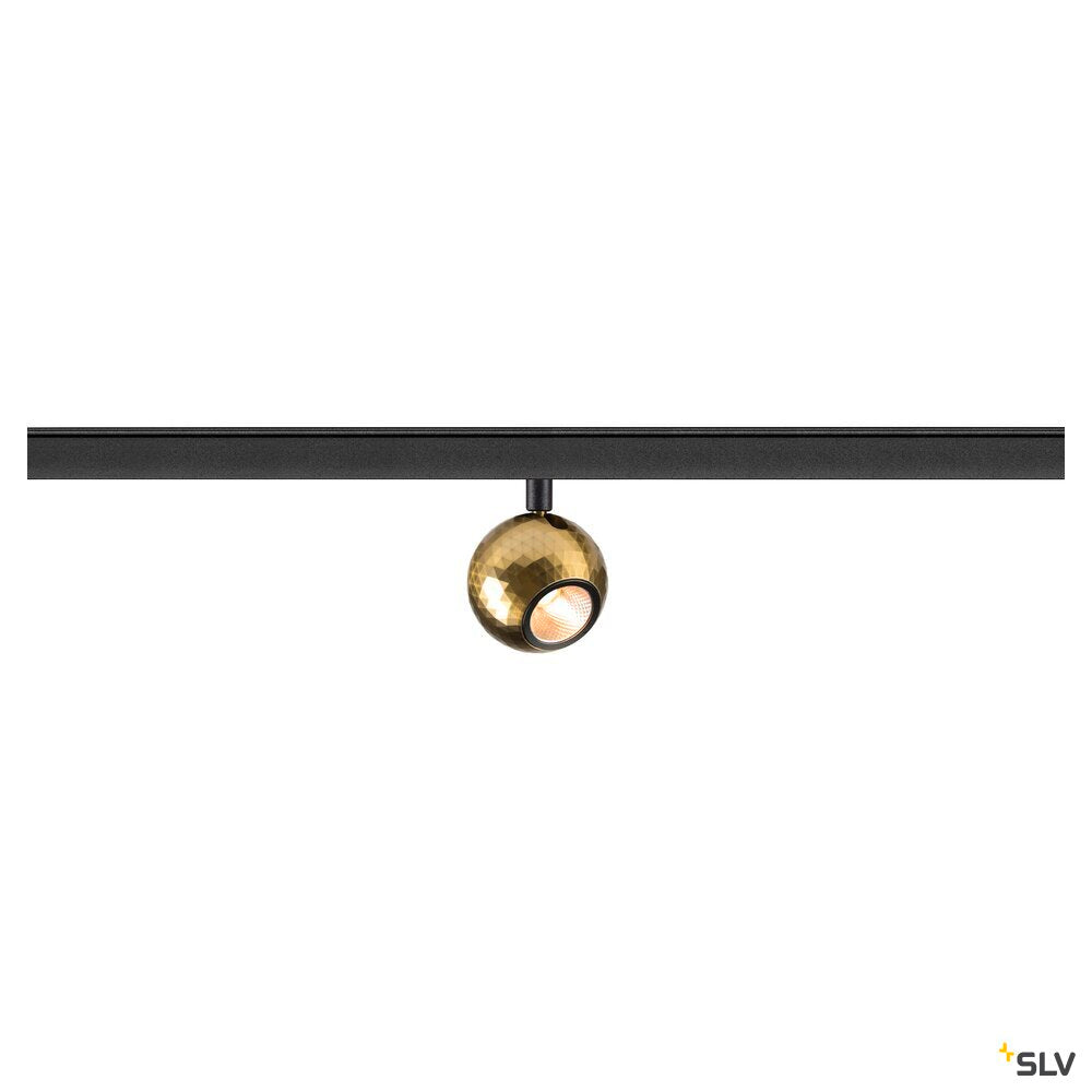 SLV DYSKO, 48V Spot, DALI, standard surface mounted track, 2700K, 5.6W, 36°, black / gold 1010330