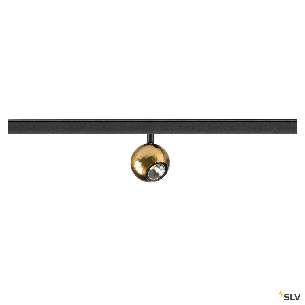 SLV DYSKO, 48V Spot, DALI, standard surface mounted track, 2700K, 5.6W, 36°, black / gold 1010330