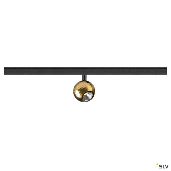 SLV DYSKO, 48V Spot, DALI, standard surface mounted track, 2700K, 5.6W, 36°, black / gold 1010330