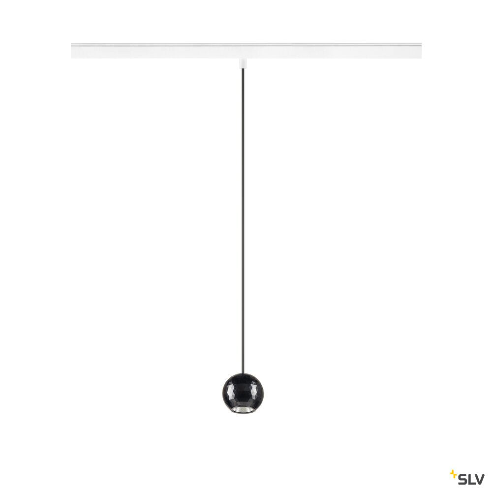 SLV DYSKO, 48V Pendant light, DALI, pendant length 200 cm, 2700K, 36°, DALI, white / black 1010337