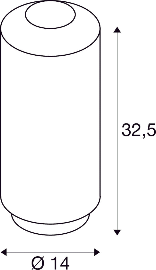 SLV PANTILO SLIM, table lamp, cylindrical, 1 x max. 15W E27, gold 1010347