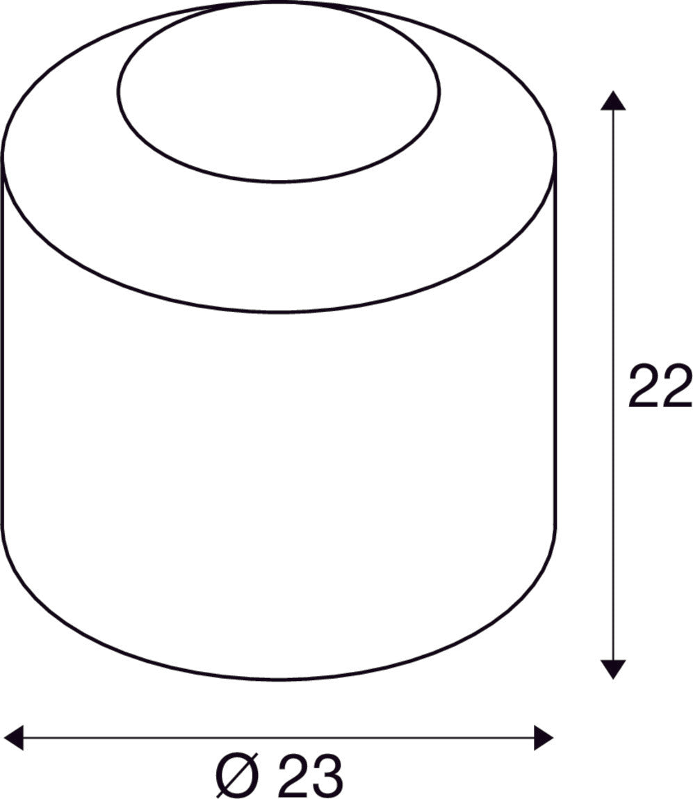 SLV PANTILO, table lamp, cylindrical, 1 x max. 15W E27, gold 1010351