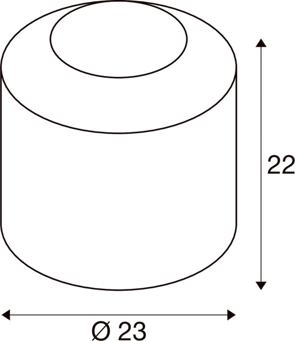 SLV PANTILO, table lamp, cylindrical, 1 x max. 15W E27, gold 1010351