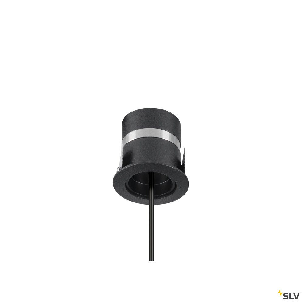 SLV DYSKO, Pendant light, PHASE, pendant length 200 cm, 2700K, 36°, black / gold 1010359