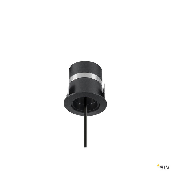 SLV DYSKO, Pendant light, PHASE, pendant length 200 cm, 2700K, 36°, black / gold 1010359