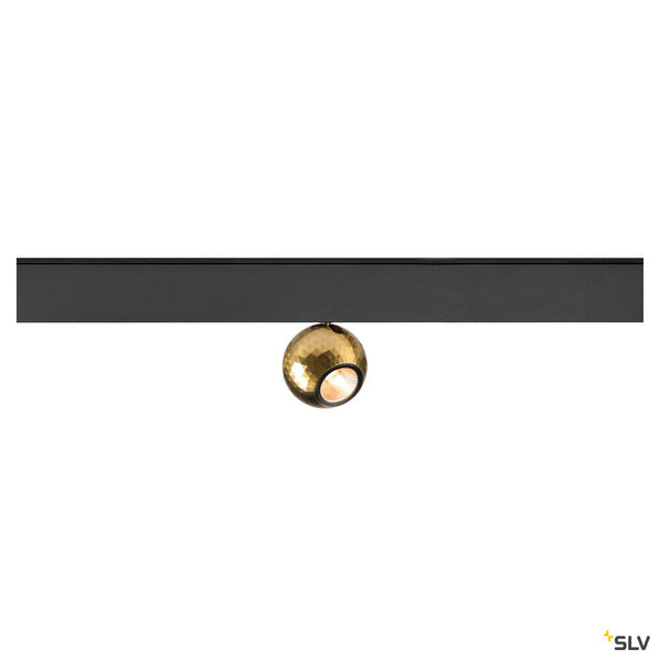 SLV DYSKO, 48V spot, DALI, deep & recessed track, 2700K, 5.6W, 36°, black / gold 1010375