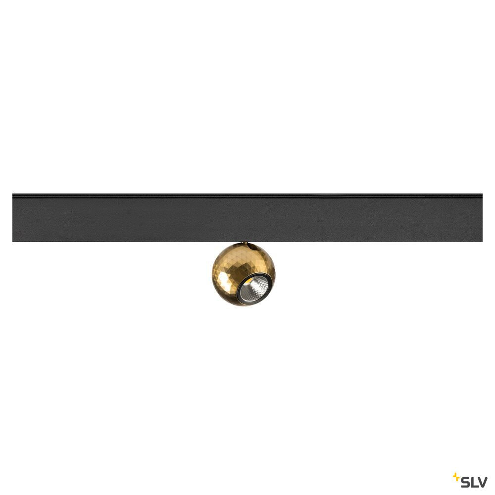 SLV DYSKO, 48V spot, DALI, deep & recessed track, 2700K, 5.6W, 36°, black / gold 1010375