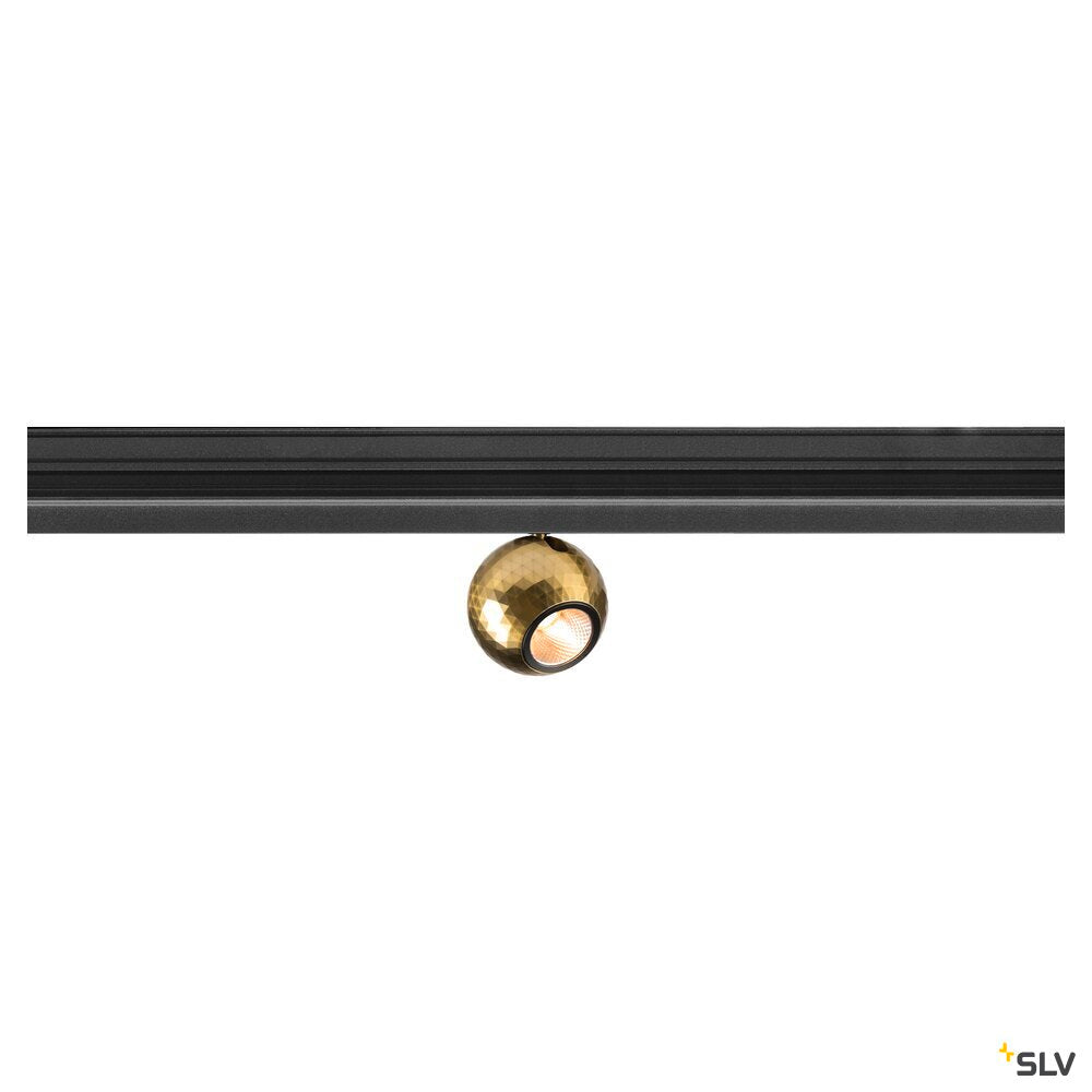 SLV DYSKO, 48V spot, DALI, deep & recessed track, 2700K, 5.6W, 36°, black / gold 1010375