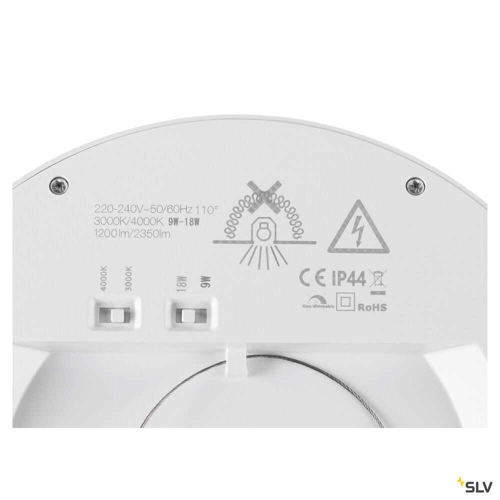 SLV DOWNLIGHT VARIO 220 22 830/840 WH ML 1010397