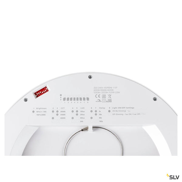 SLV DOWNLIGHT VARIO 290 28 830/840 WH ML PIR 1010400
