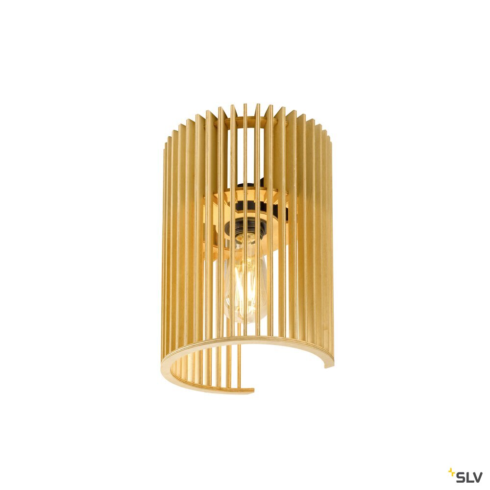 SLV WUD WL, E27, Wall-mounted light, cylindrical, 1 x max. 40W, natural 1010401