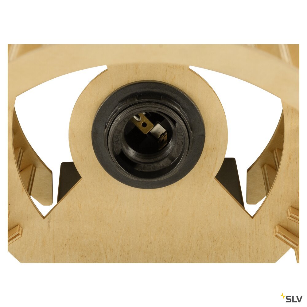 SLV WUD WL, E27, Wall-mounted light, cylindrical, 1 x max. 40W, natural 1010401