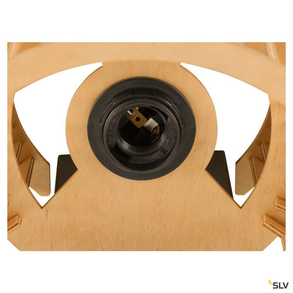 SLV WUD WL, E27, Wall-mounted light, cylindrical, 1 x max. 40W, natural 1010401