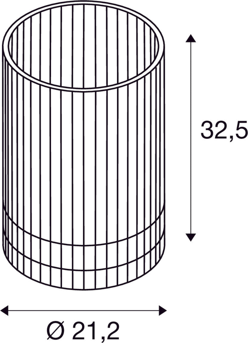 SLV WUD TL, E27, Table lamp, cylindrical, 1 x max. 40W, natural 1010402