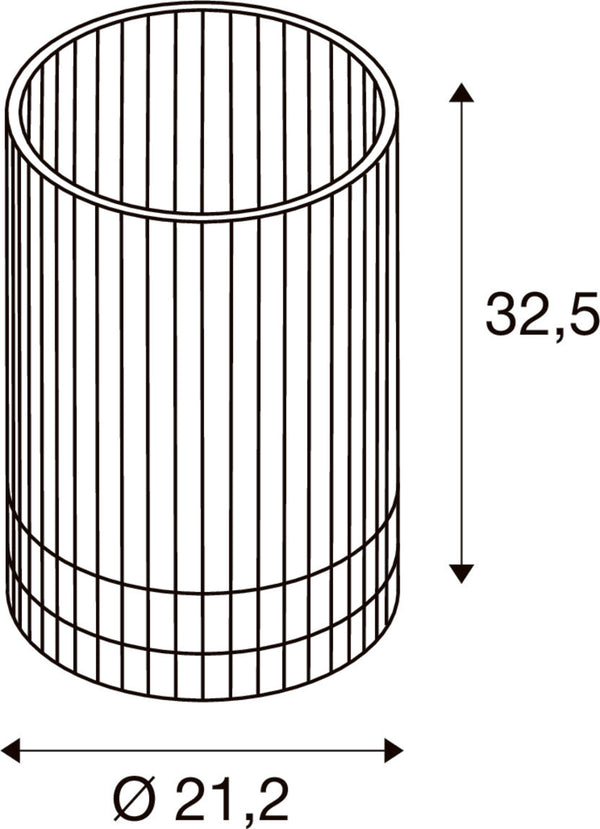 SLV WUD TL, E27, Table lamp, cylindrical, 1 x max. 40W, natural 1010402