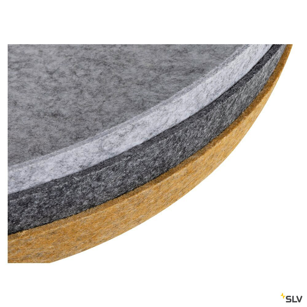 SLV GRIP! FLAT, Felt shade Ø50cm x 6.2cm, ochre 1010405