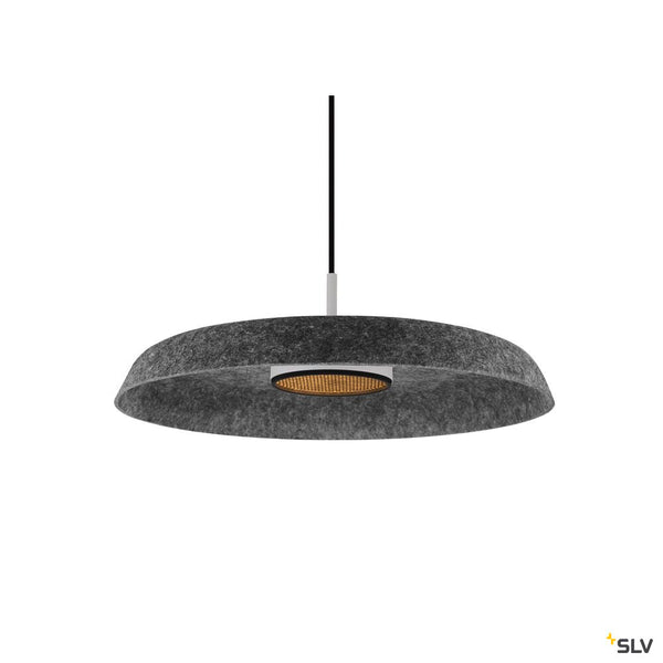 SLV GRIP! FLAT, Felt shade Ø50cm x 6.2cm, anthracite 1010403