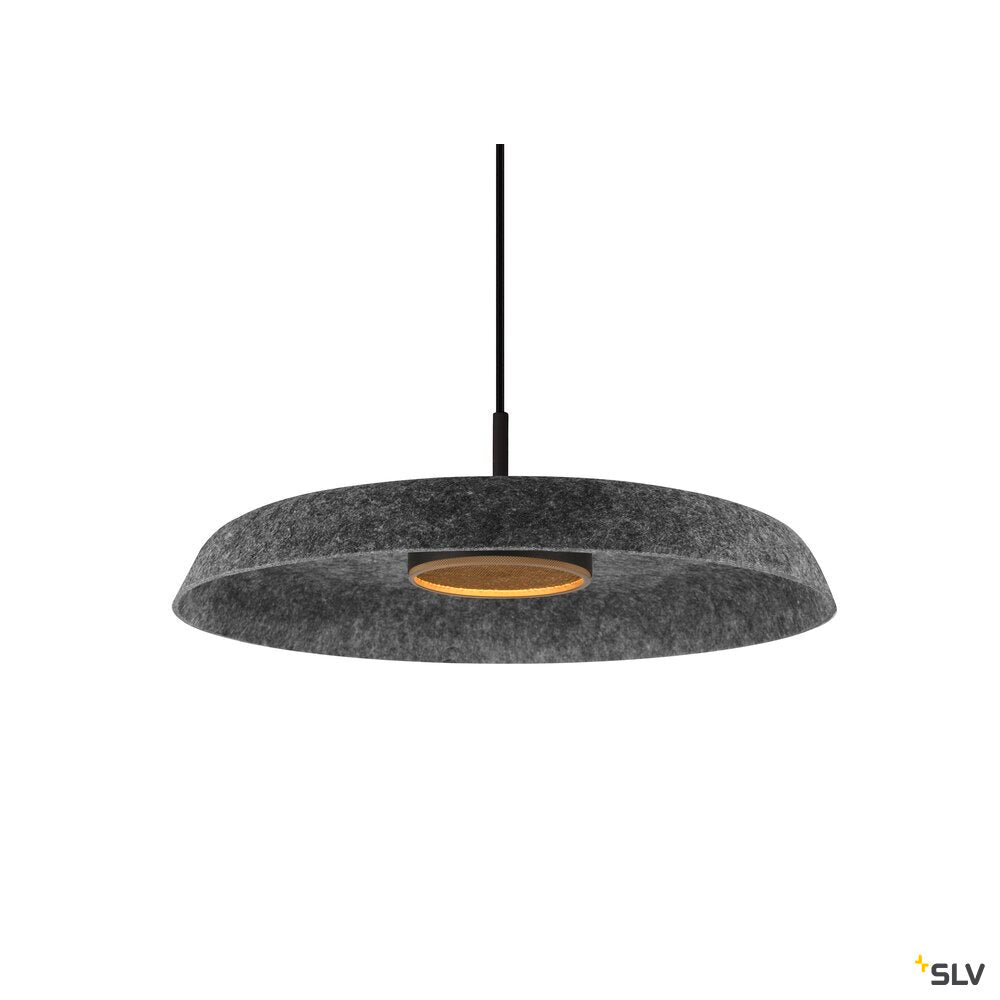 SLV GRIP! FLAT, Felt shade Ø50cm x 6.2cm, anthracite 1010403