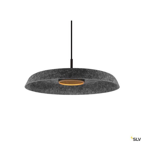 SLV GRIP! FLAT, Felt shade Ø50cm x 6.2cm, anthracite 1010403