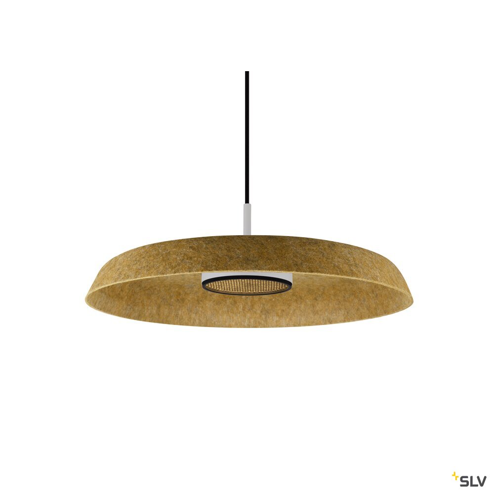 SLV GRIP! FLAT, Felt shade Ø50cm x 6.2cm, ochre 1010405