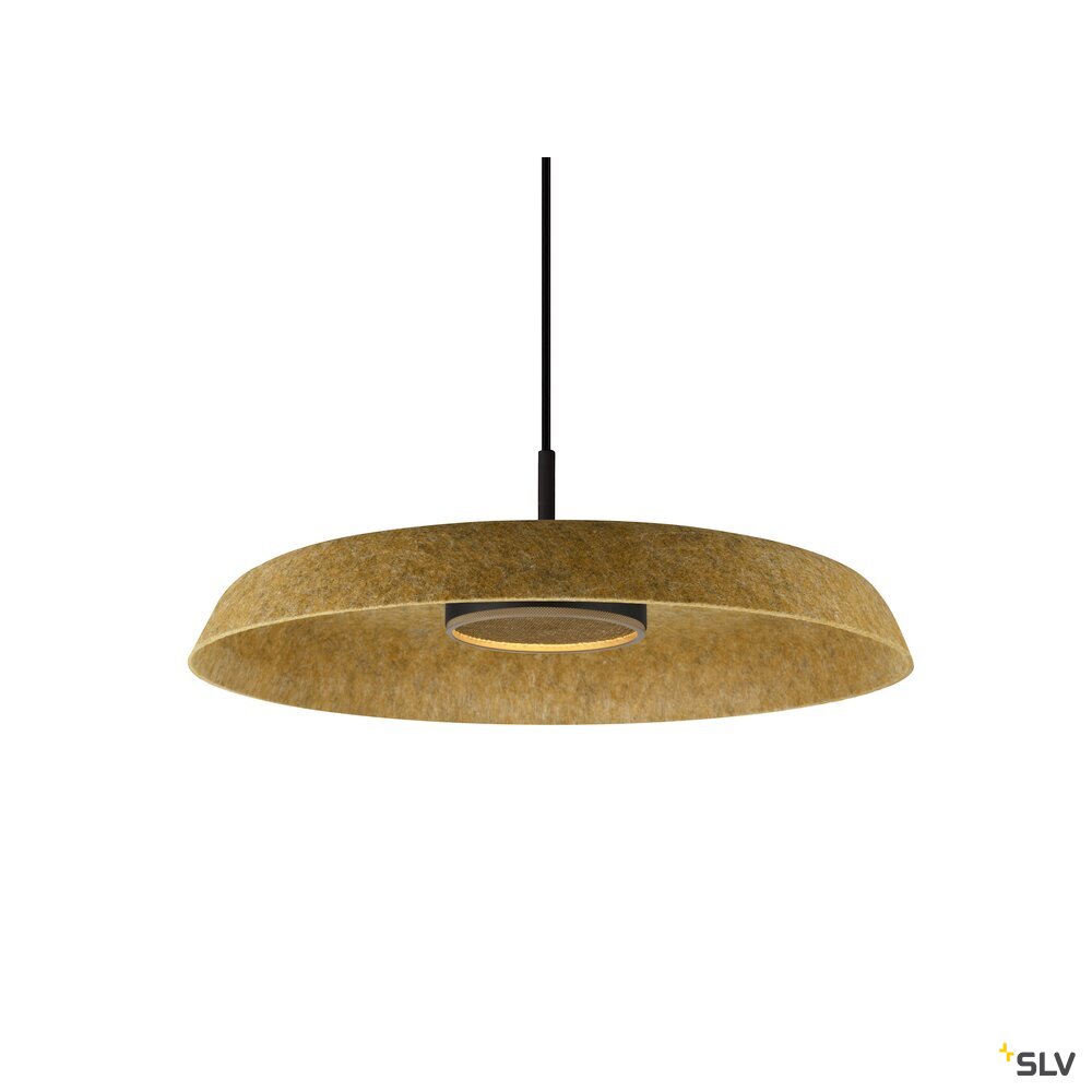 SLV GRIP! FLAT, Felt shade Ø50cm x 6.2cm, ochre 1010405