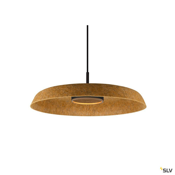 SLV GRIP! FLAT, Felt shade Ø50cm x 6.2cm, ochre 1010405