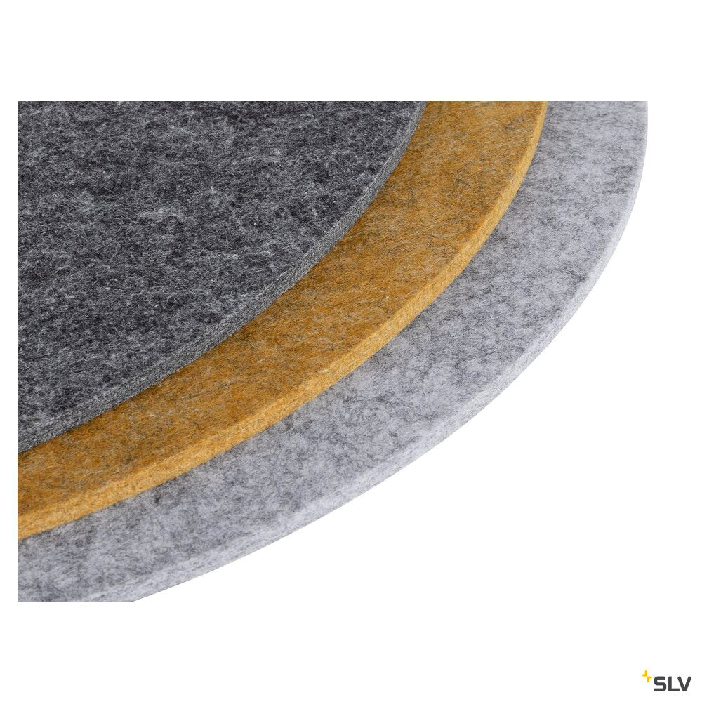 SLV GRIP! FLAT, Felt shade Ø50cm x 0.6cm, grey 1010407