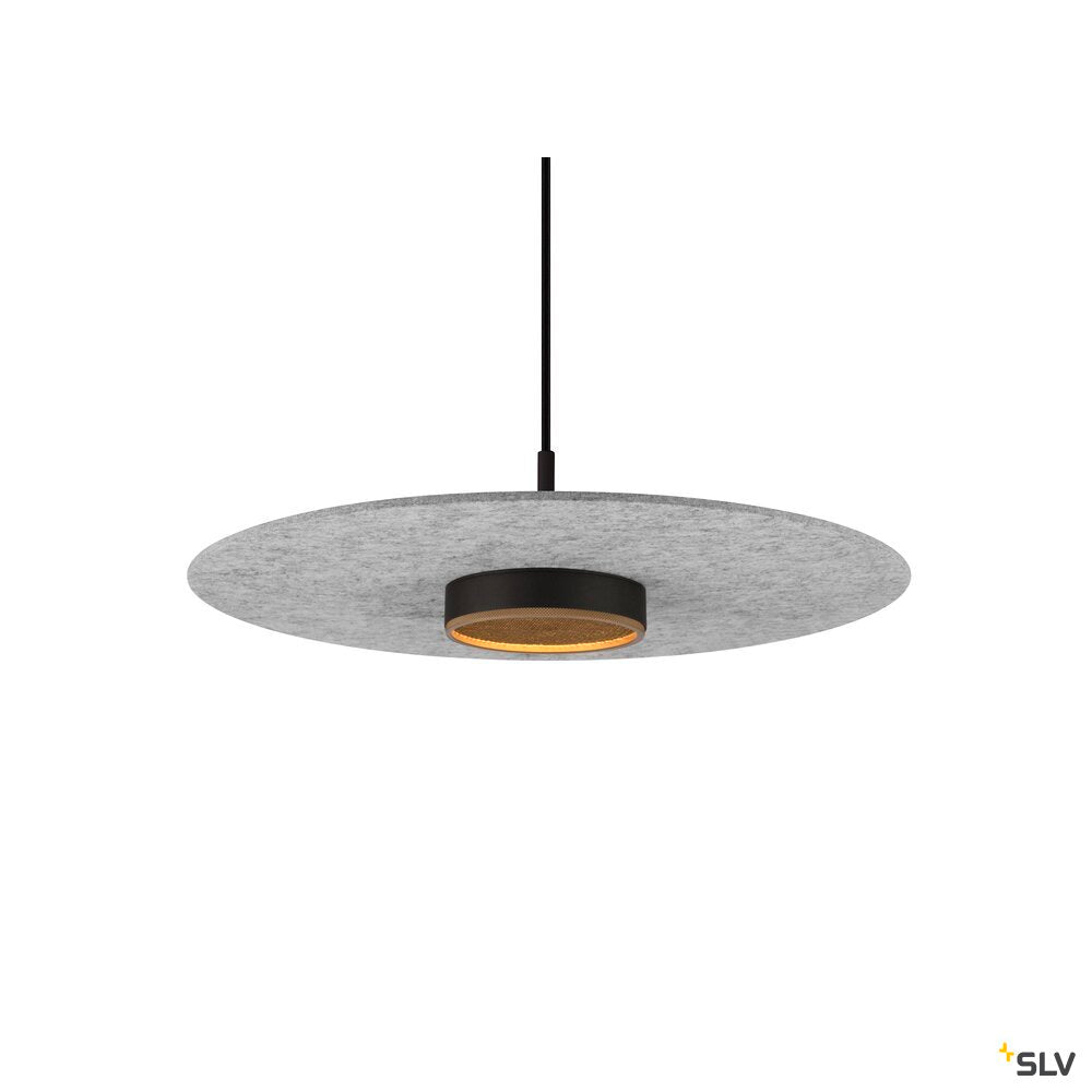 SLV GRIP! FLAT, Felt shade Ø50cm x 0.6cm, grey 1010407