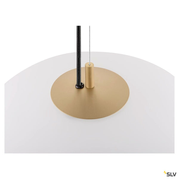 SLV OLYPSO 40, Pendant light, E27, Pendant length 400 cm, 1 x max. 40W, gold 1010414