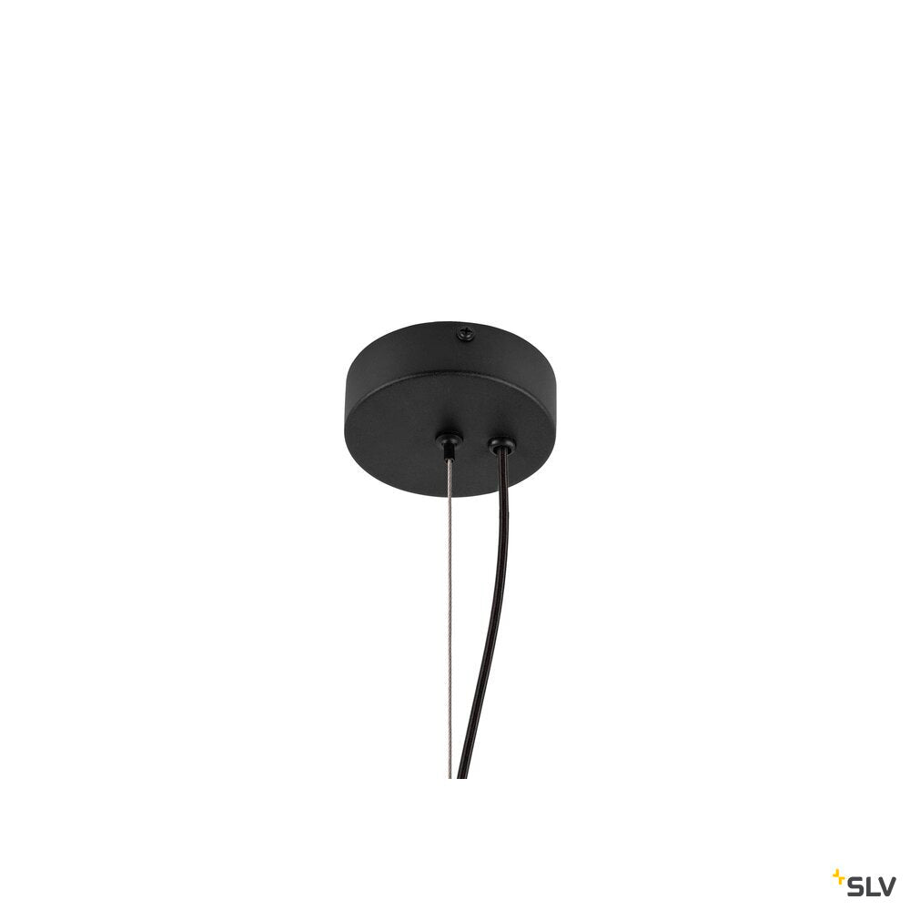 SLV OLYPSO 50, Pendant light, E27, Pendant length 400 cm, 1 x max. 40W, black 1010415