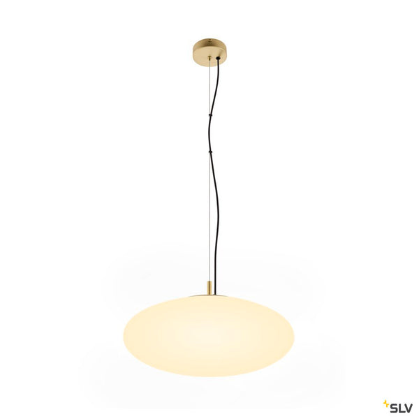 SLV OLYPSO 50, Pendant light, E27, Pendant length 400 cm, 1 x max. 40W, gold 1010416