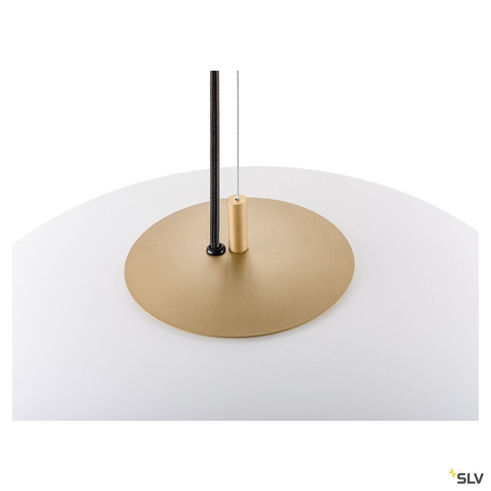 SLV OLYPSO 50, Pendant light, E27, Pendant length 400 cm, 1 x max. 40W, gold 1010416