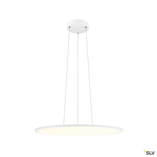 SLV PANEL 60, pendant light, round, PHASE, pendant length 200 cm, 3000/4000K, 90°, white 1010426