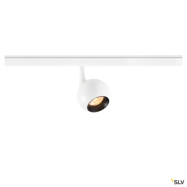 SLV LIGHT EYE® 2.0, 48V spot, DALI, round, 2700K, 10W, 30°, white / black 1010457