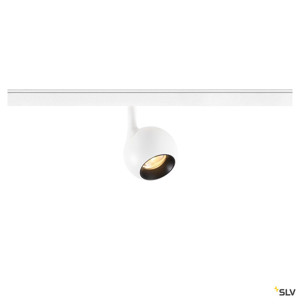 SLV LIGHT EYE® 2.0, 48V spot, DALI, round, 3000K, 10W, 30°, white / black 1010459