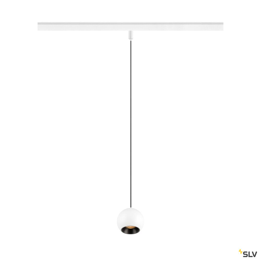 SLV LIGHT EYE® 2.0, 48V pendant light, DALI, pendant length 200 cm, 2700K, 30°, white / black 1010461