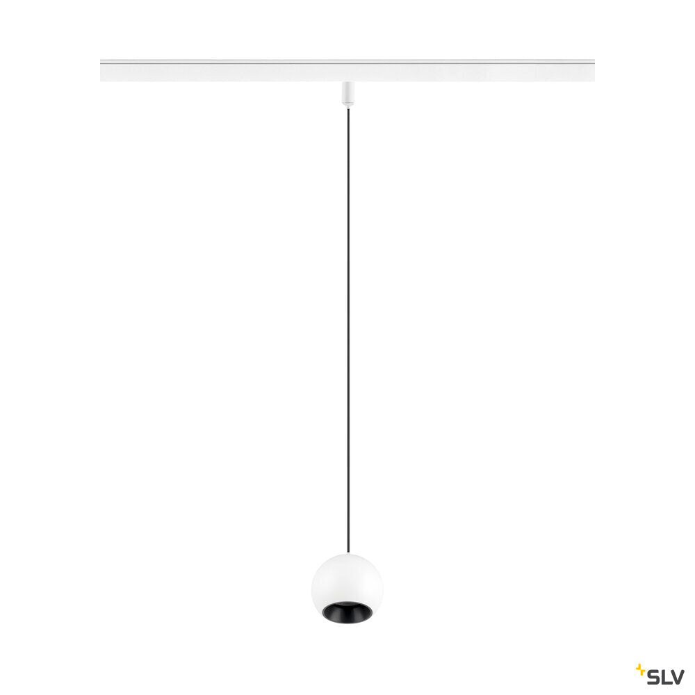 SLV LIGHT EYE® 2.0, 48V pendant light, DALI, pendant length 200 cm, 2700K, 30°, white / black 1010461