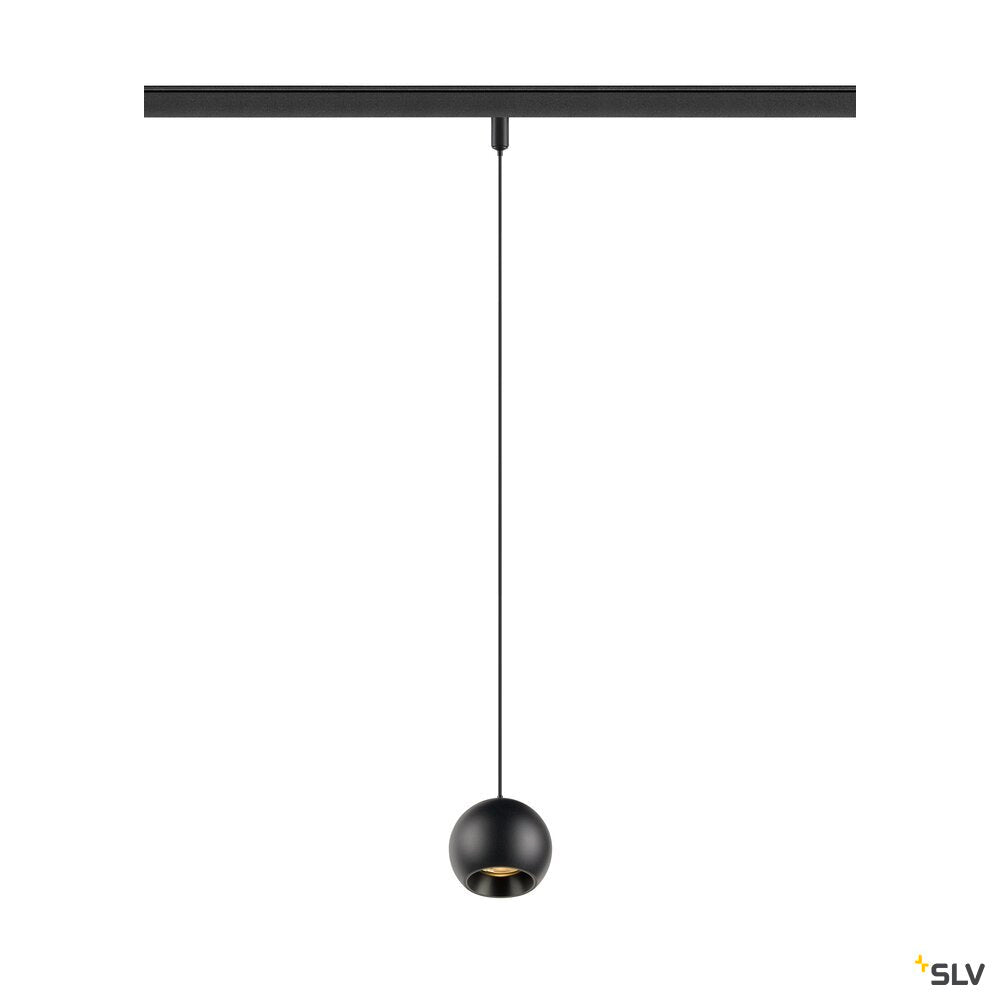 SLV LIGHT EYE® 2.0, 48V pendant light, DALI, pendant length 200 cm, 3000K, 30°, black 1010462