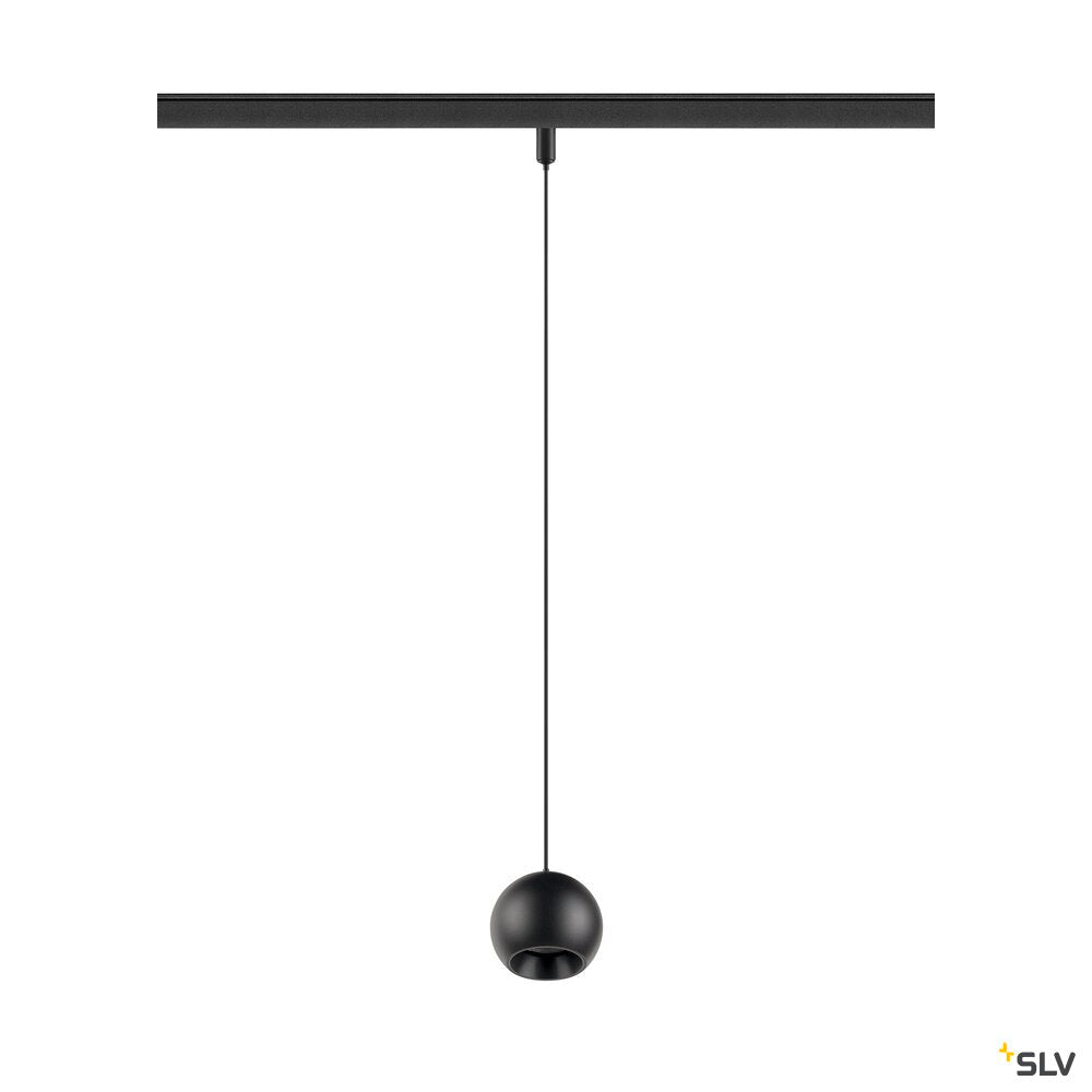 SLV LIGHT EYE® 2.0, 48V pendant light, DALI, pendant length 200 cm, 3000K, 30°, black 1010462