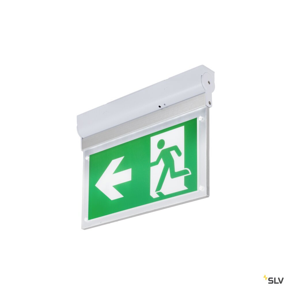 SLV P-LIGHT, wall and ceiling-mounted light, rectangular, 6000K, 3W, white / transparent 1010504