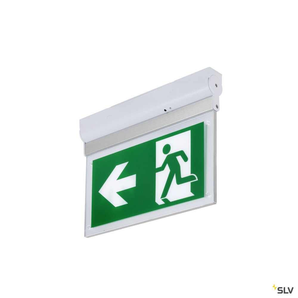 SLV P-LIGHT, wall and ceiling-mounted light, rectangular, 6000K, 3W, white / transparent 1010504