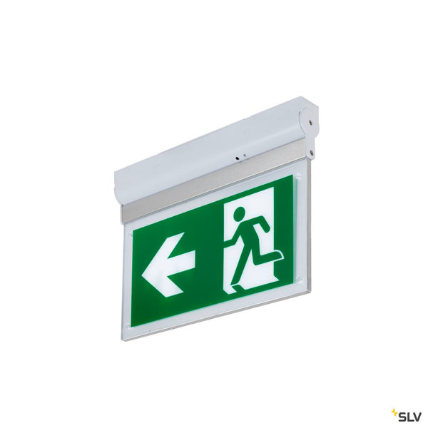 SLV P-LIGHT, wall and ceiling-mounted light, rectangular, 6000K, 3W, white / transparent 1010504
