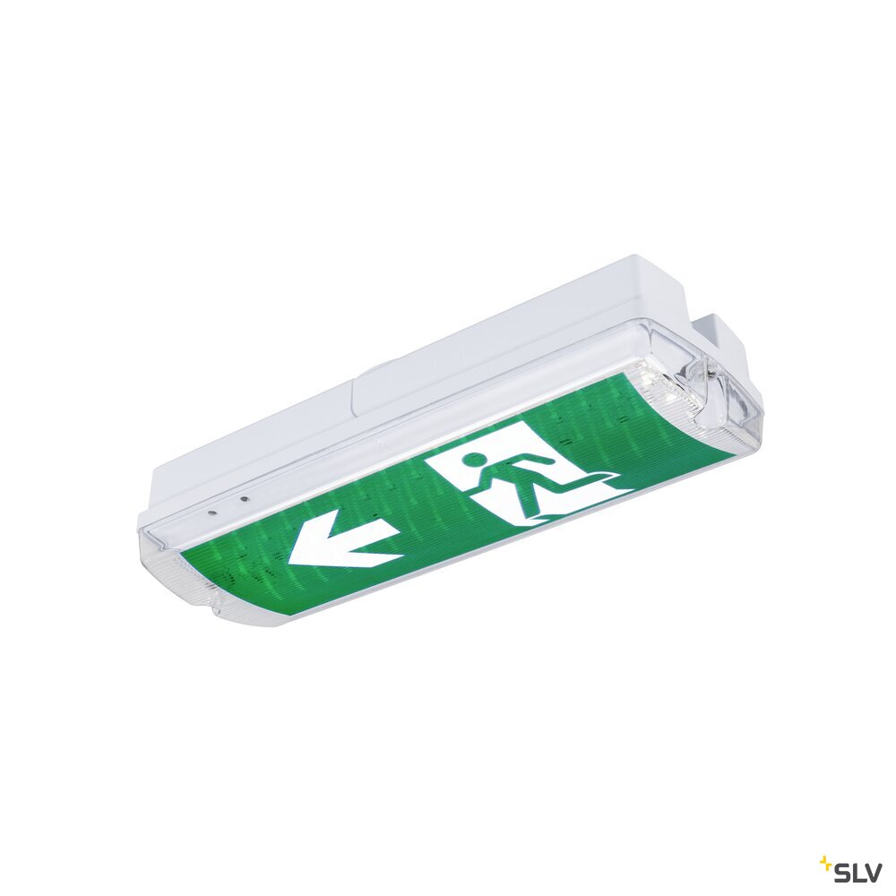 SLV P-LIGHT, wall and ceiling-mounted light, rectangular, 6000K, 5.2W, white / transparent 1010505