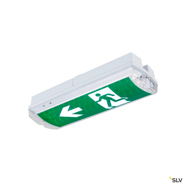 SLV P-LIGHT, wall and ceiling-mounted light, rectangular, 6000K, 5.2W, white / transparent 1010505