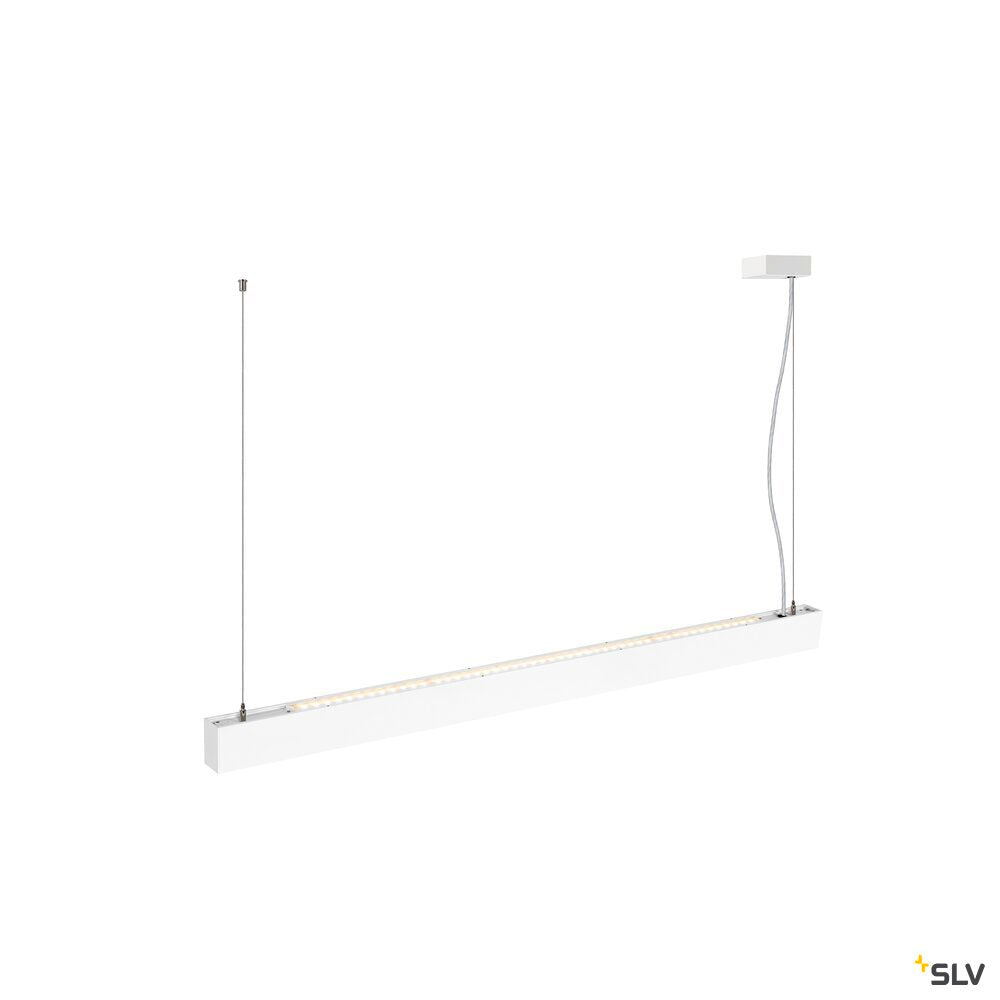 SLV GLENOS® PRO, pendant light, 1.2m, DALI, UGR16, pendant length 210 cm, 3000K, 75°, white / black 1010509