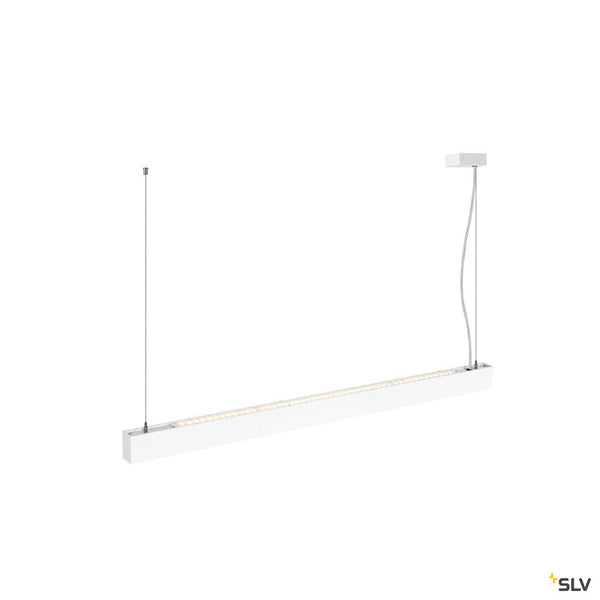 SLV GLENOS® PRO, pendant light, 1.2m, DALI, UGR16, pendant length 210 cm, 3000K, 75°, white / black 1010509