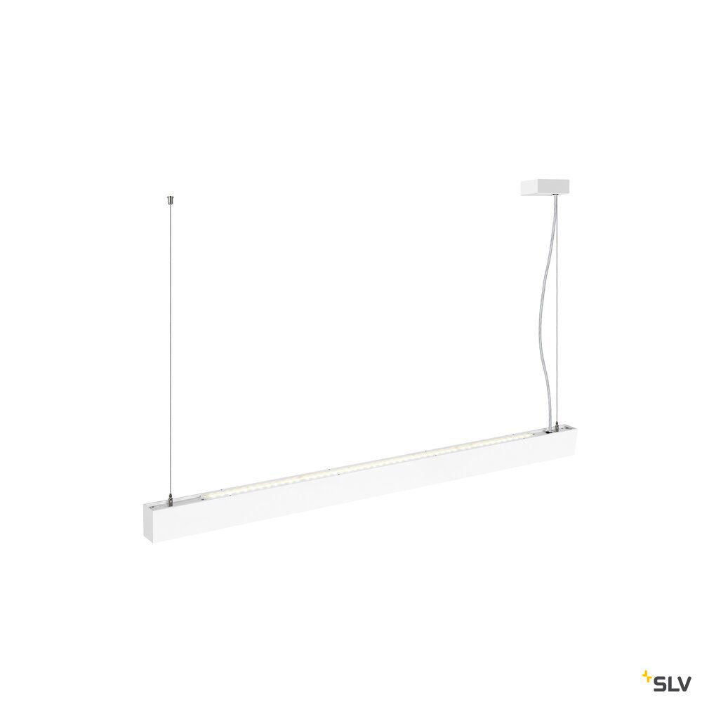 SLV GLENOS® PRO, pendant light, 1.2m, DALI, UGR16, pendant length 210 cm, 4000K, 75°, white / black 1010511