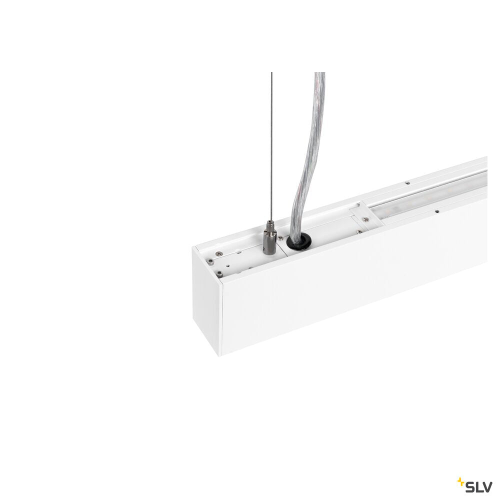 SLV GLENOS® PRO, pendant light, 1.2m, DALI, UGR16, pendant length 210 cm, 4000K, 75°, white / black 1010511